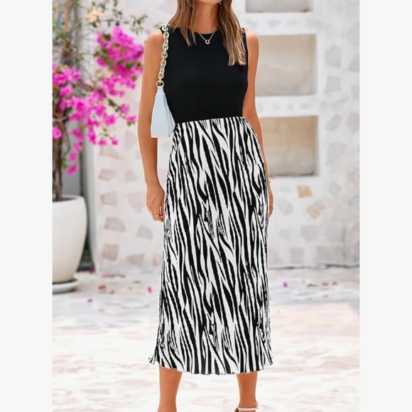 Dresses & Skirts - Womens spring zebra print dress